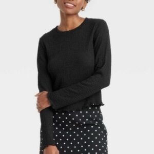 Black Long Sleeve Top